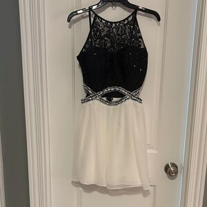 Speechless Black and White Prom Dress